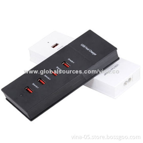 Desktop USB Charger for iPad, iPhone, Tablet, Samsung, Mobile Phone with 4-port USB